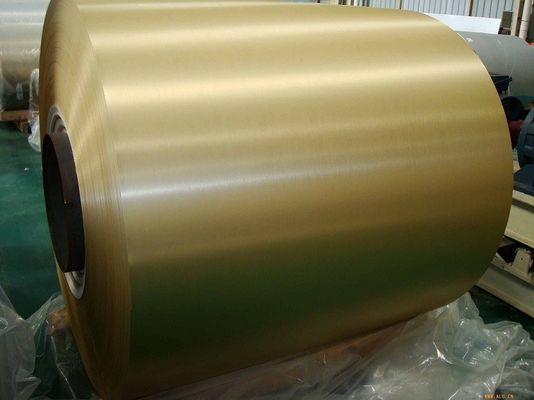 Bürsten-Endgoldfarbe beschichtete Aluminiumspule mit hoher Korrosionsbeständigkeit